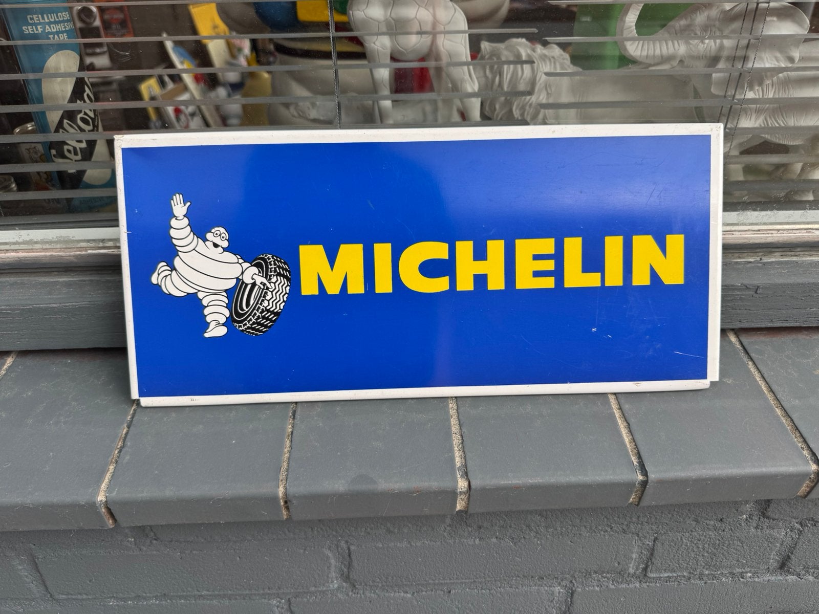 MICHELIN Banden oud reclamebord, Verzamelen, Ophalen of Verzenden, Gebruikt, Reclamebord