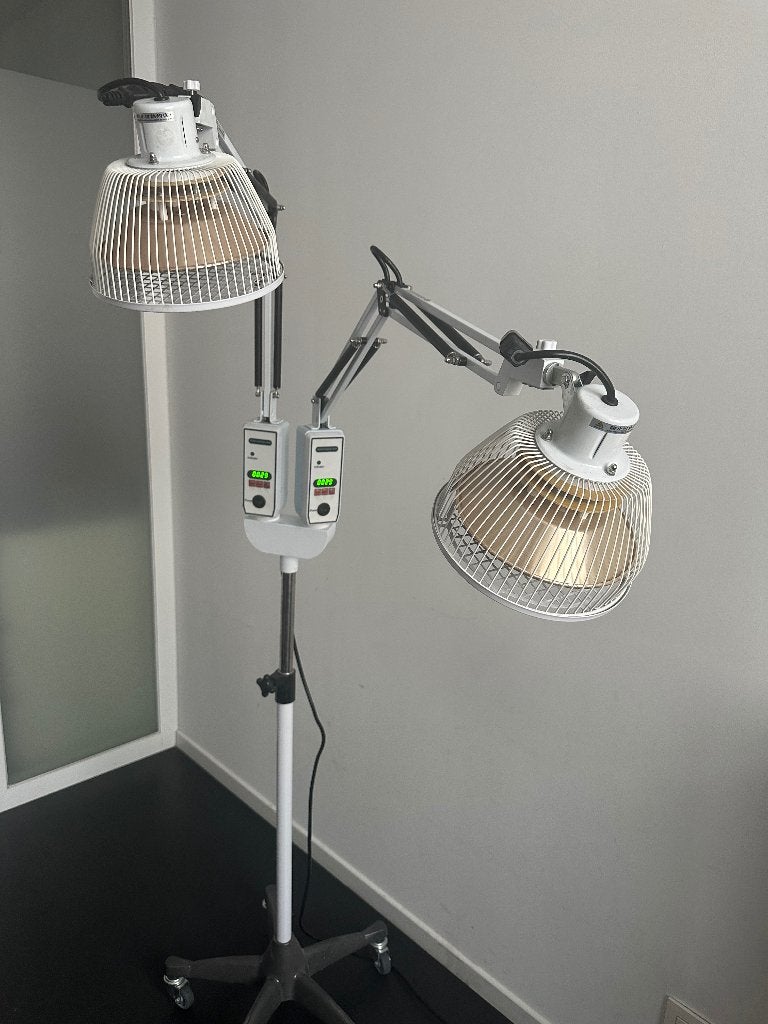 dubbele warmtelamp op staander, Electroménager, Équipement de Soins personnels, Enlèvement, Utilisé, Autres types