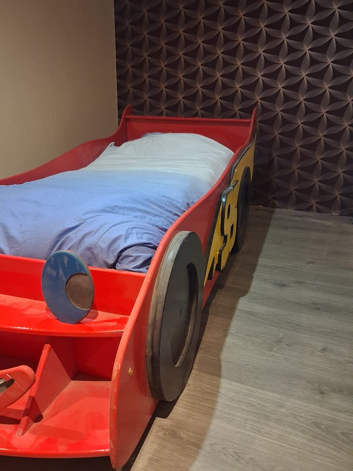 Cars bed, bliksem mexw, Kinderen en Baby's, Ophalen, Matras