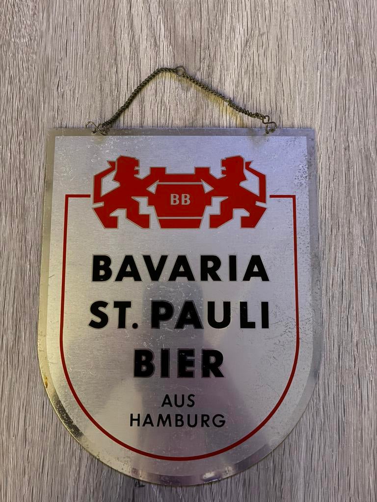 Bière Pauli Bavaria St. Billboard, Collections, Marques de bière, Enlèvement ou Envoi, Comme neuf, Panneau, Plaque ou Plaquette publicitaire