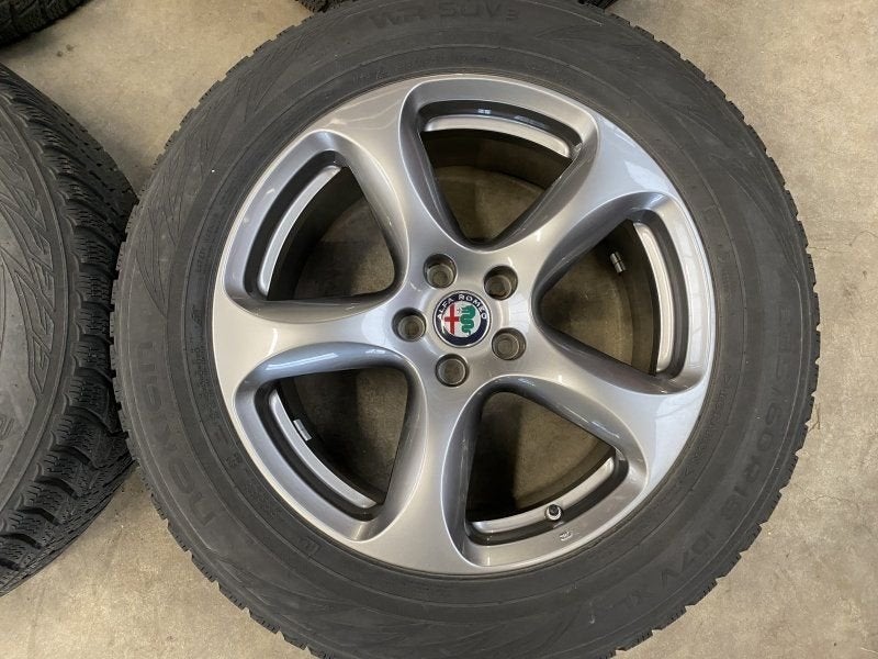 18 inch originele velgen + winterbanden Alfa Romeo STELVIO 1, Pneus et Jantes, Pneus hiver, -, 18 pouces