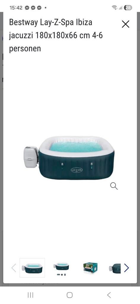 Bestway lay-z spa 4 tot 6 personen, Ophalen