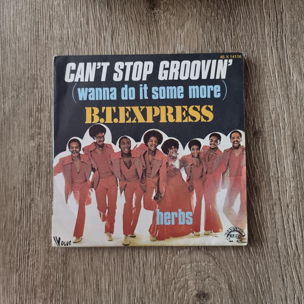 7" B.T. Express – Can't Stop Groovin', Gebruikt, 7 inch, Single, Ophalen of Verzenden