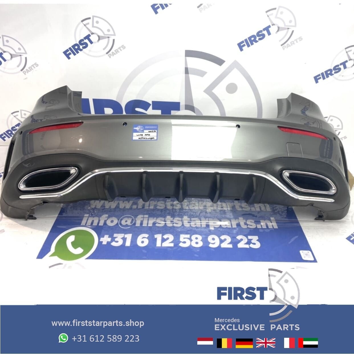 W177 Mercedes A Klasse 2021 AMG LINE ACHTERBUMPER + Diffuser