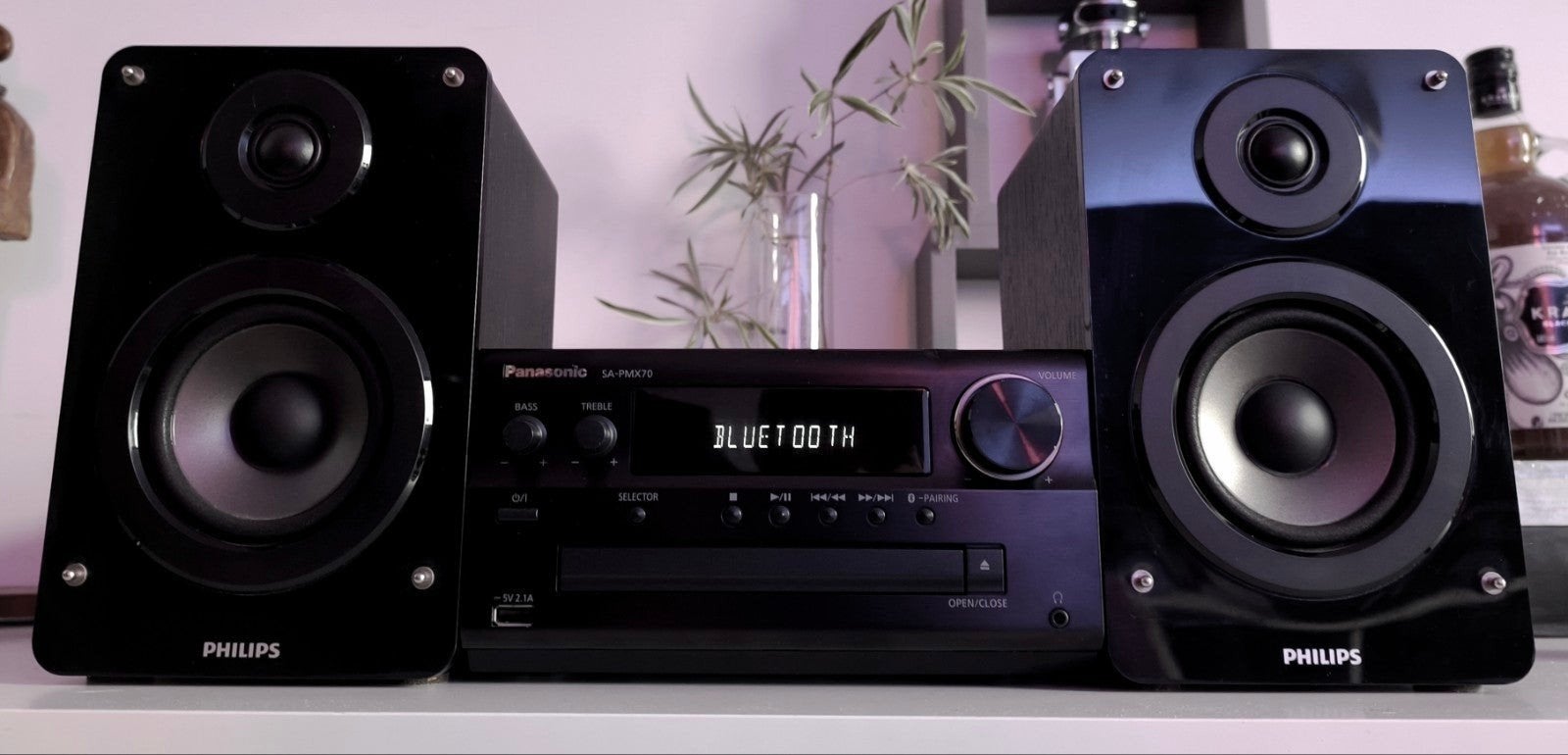 Hi-Fi Panasonic pmx 70 : bluetooth/USB/AUX + 2 enceintes, TV, Hi-fi & Vidéo, Neuf, Autres marques, Micro chaîne, Enlèvement ou Envoi