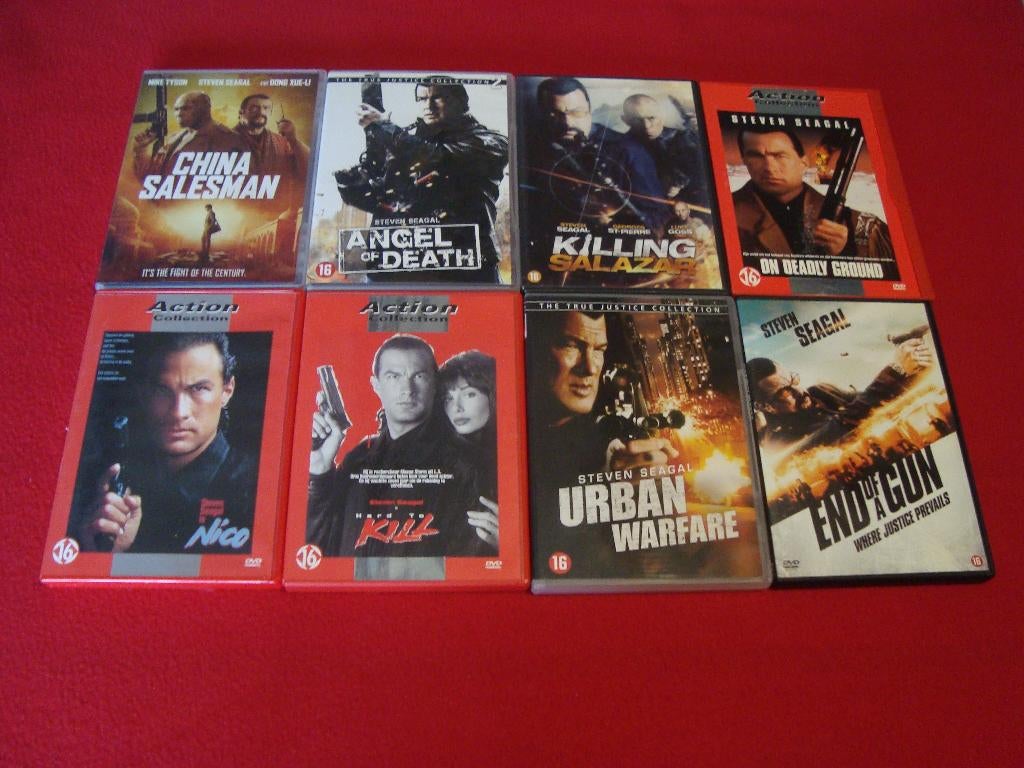 31 dvd's met steven seagal, Cd's en Dvd's, Dvd's | Actie, Actie, Ophalen of Verzenden