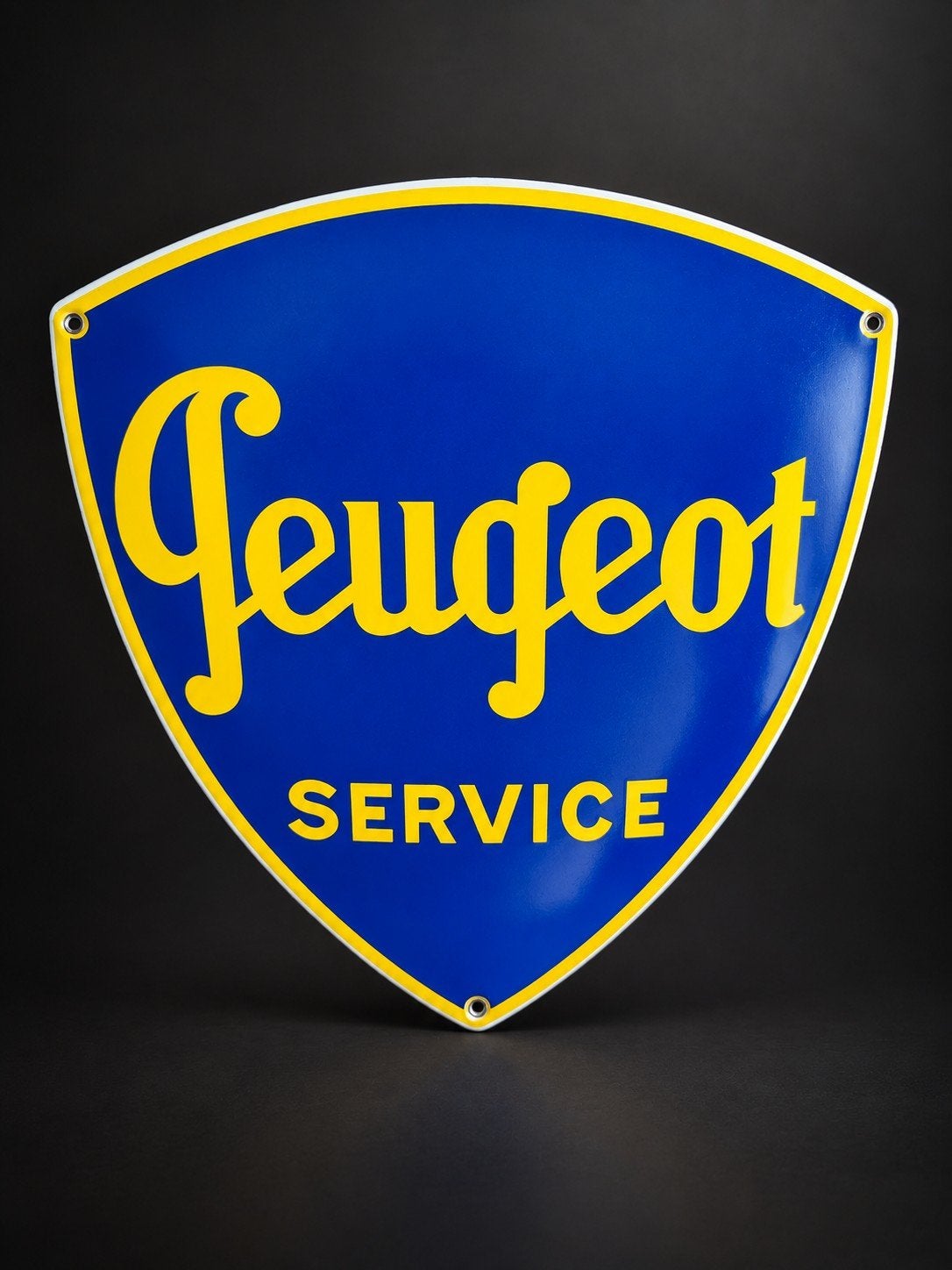 Plaque émaillée Peugeot, Enlèvement ou Envoi, Comme neuf, Panneau publicitaire