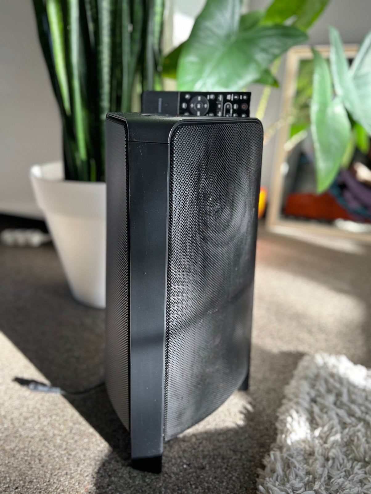 Samsung MX T40 sound tower, Audio, Tv en Foto, Luidsprekerboxen, Party speaker, Zo goed als nieuw, Afstandsbediening, Ophalen
