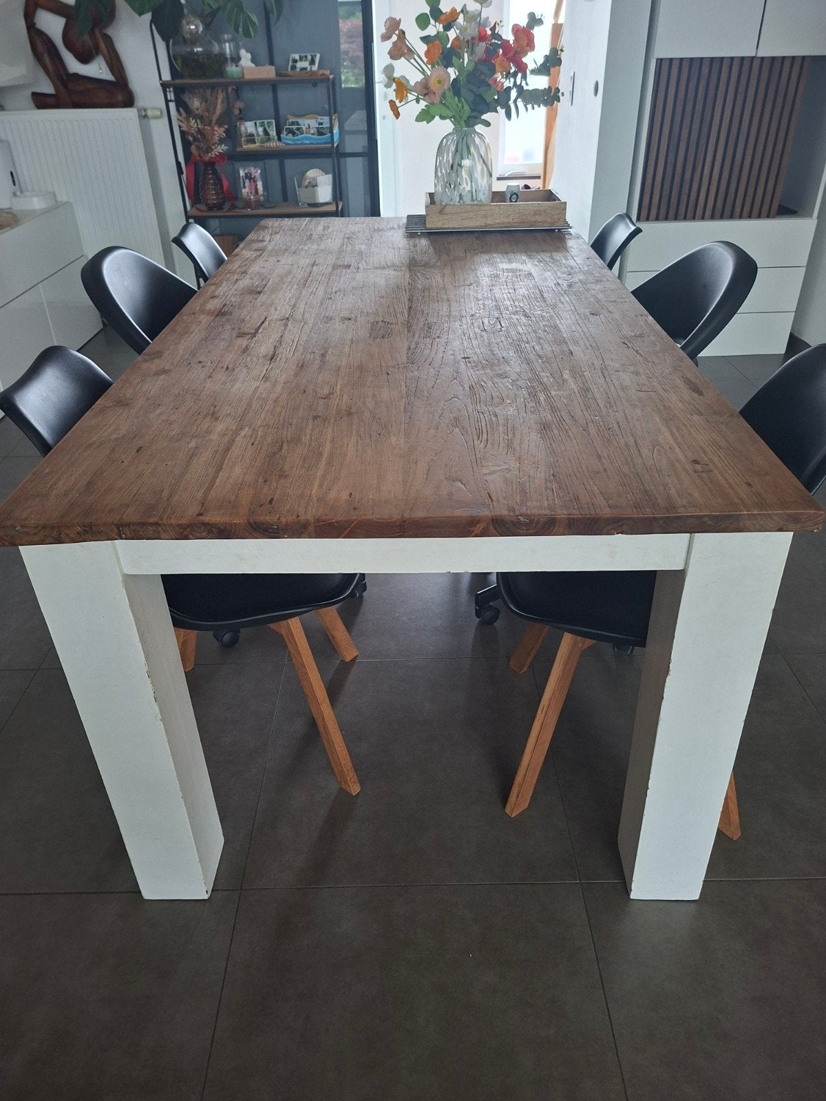 Houten tafel 200 x 100, Huis en Inrichting, Tafels | Eettafels, Ophalen