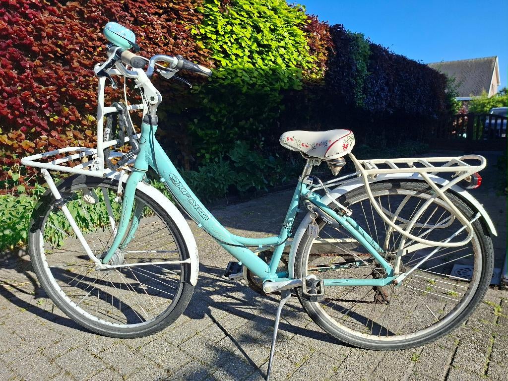 Damesfiets Oxford lichtblauw, Fietsen en Brommers, Gebruikt, Versnellingen, Minder dan 47 cm, Ophalen