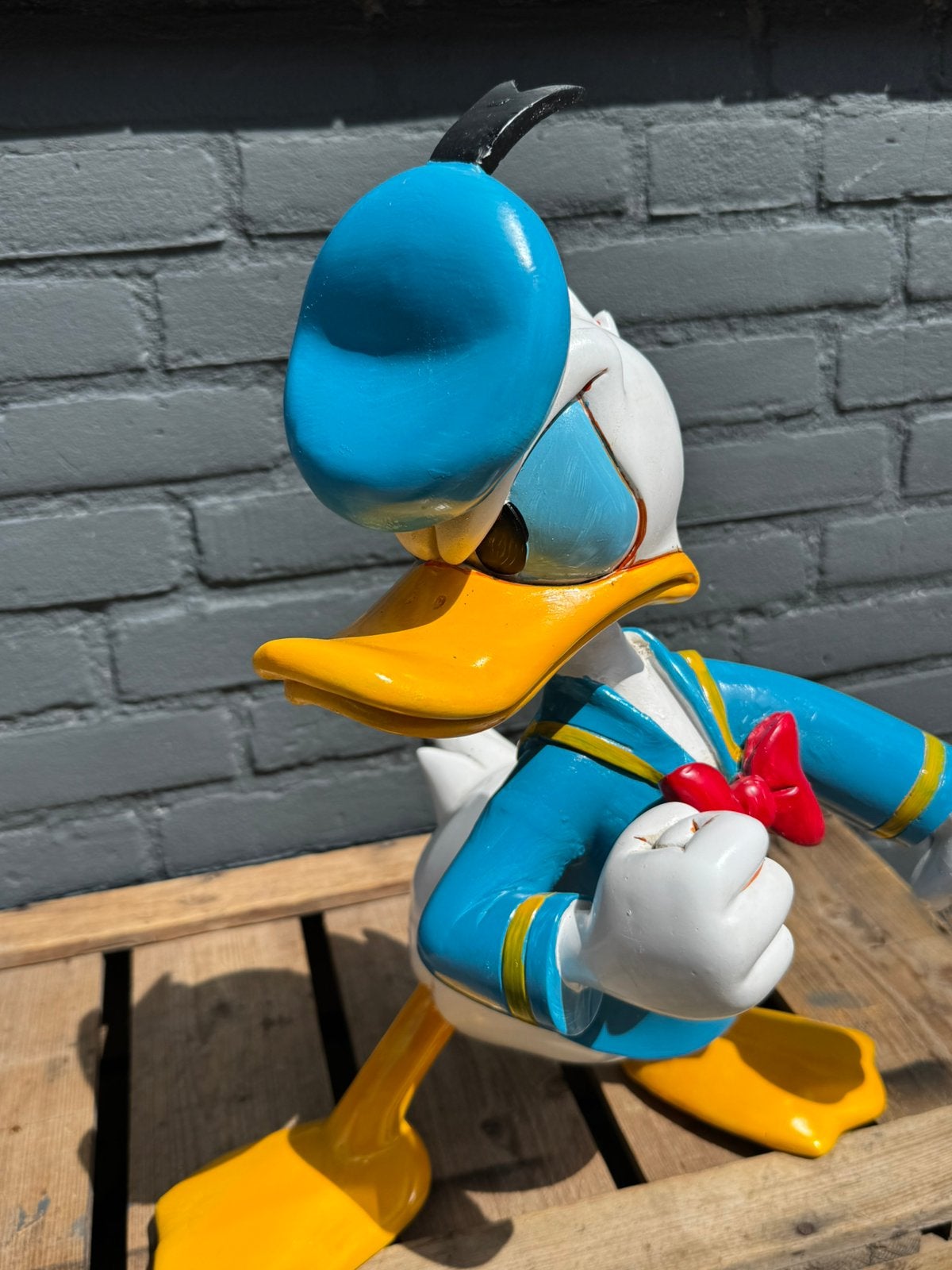 Statue de Donald Duck en colère, Collections, Enlèvement, Donald Duck, Utilisé, Statue ou Figurine