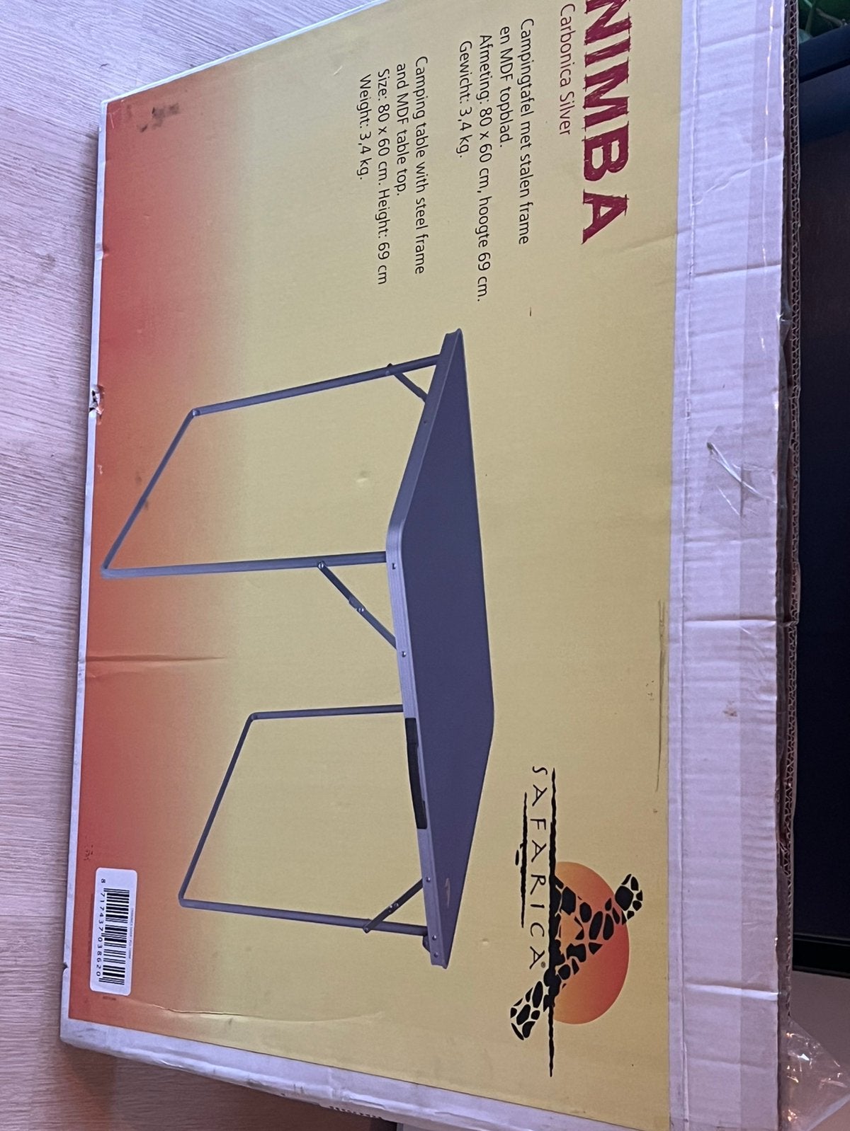 Kampeer tafel safarica, Ophalen, Campingtafel