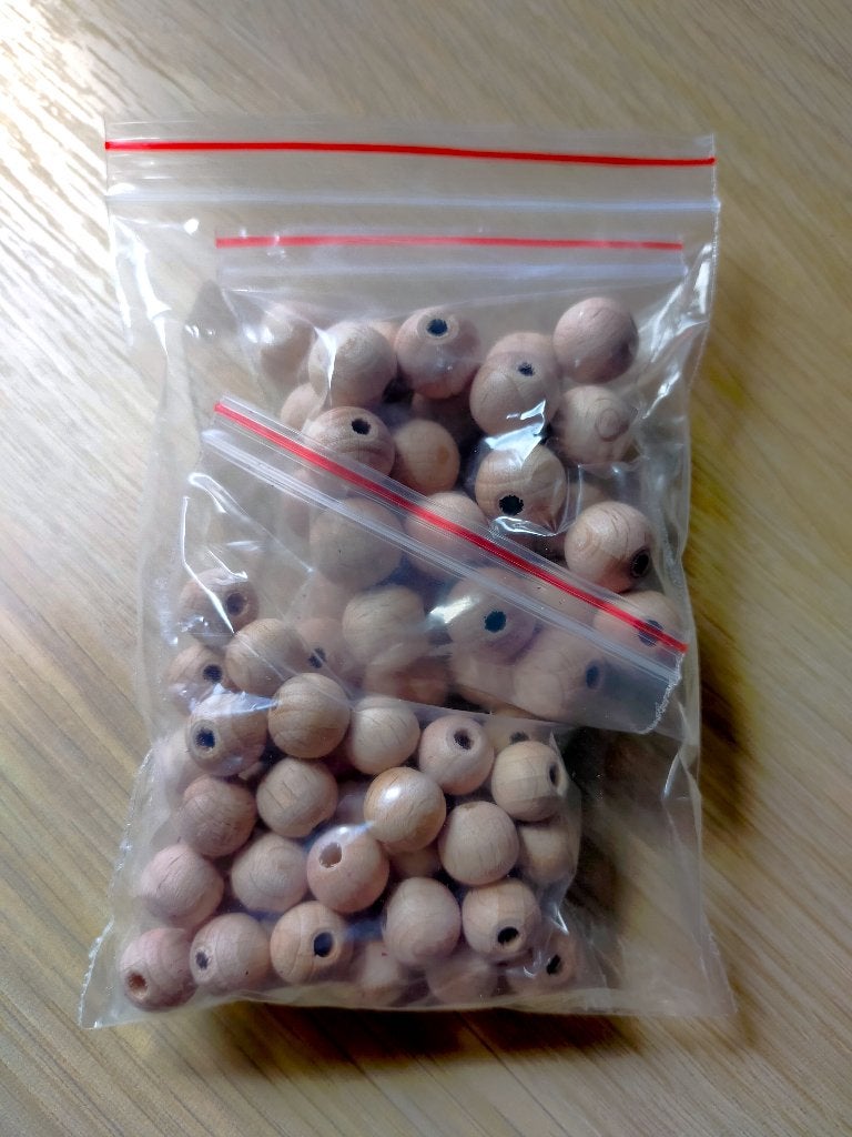 URGENT — LOT DE PERLES EN BOIS, Enlèvement ou Envoi, Comme neuf, Perle