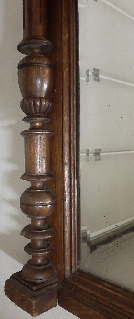 mechelse spiegel, Antiek en Kunst, Ophalen, Rechthoekig, 50 tot 100 cm, 150 tot 200 cm