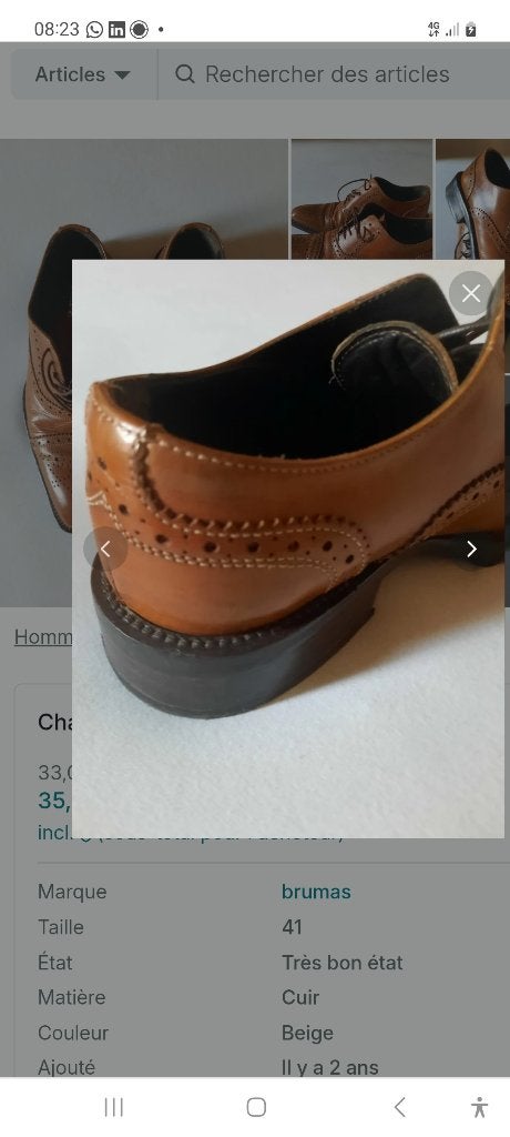 Chaussures homme Bruma's 41, Vêtements | Hommes, Enlèvement ou Envoi, Chaussures à lacets, Comme neuf, Brun