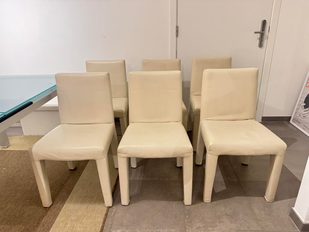 6 chaises design B&B Italia Vol Au Vent Mario Bellini, Enlèvement