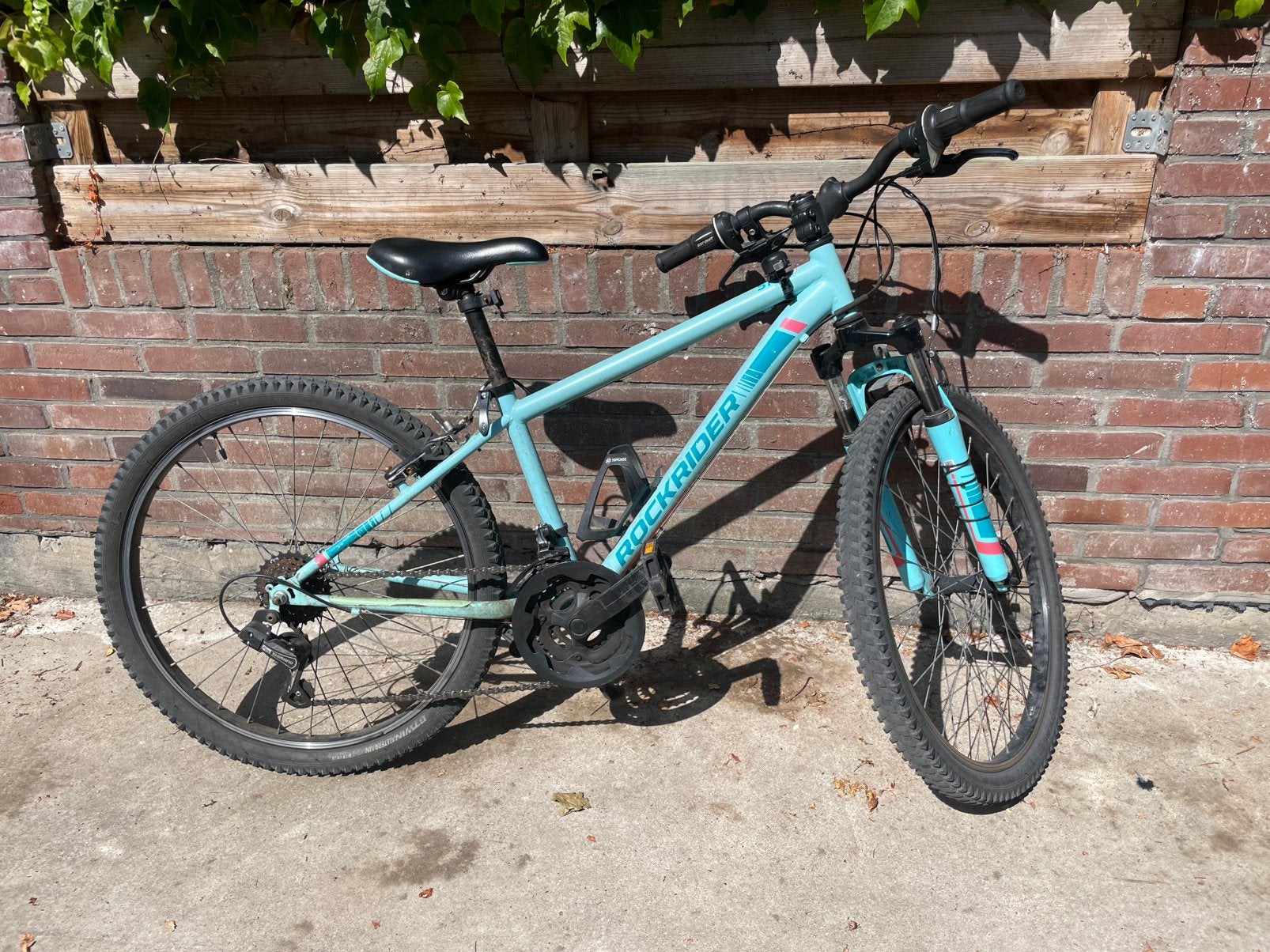 Lichtblauwe kinderfiets - Rockrider 24 inch, Fietsen en Brommers, Fietsen | Kinderfietsjes, Ophalen, Gebruikt, 20 inch of meer