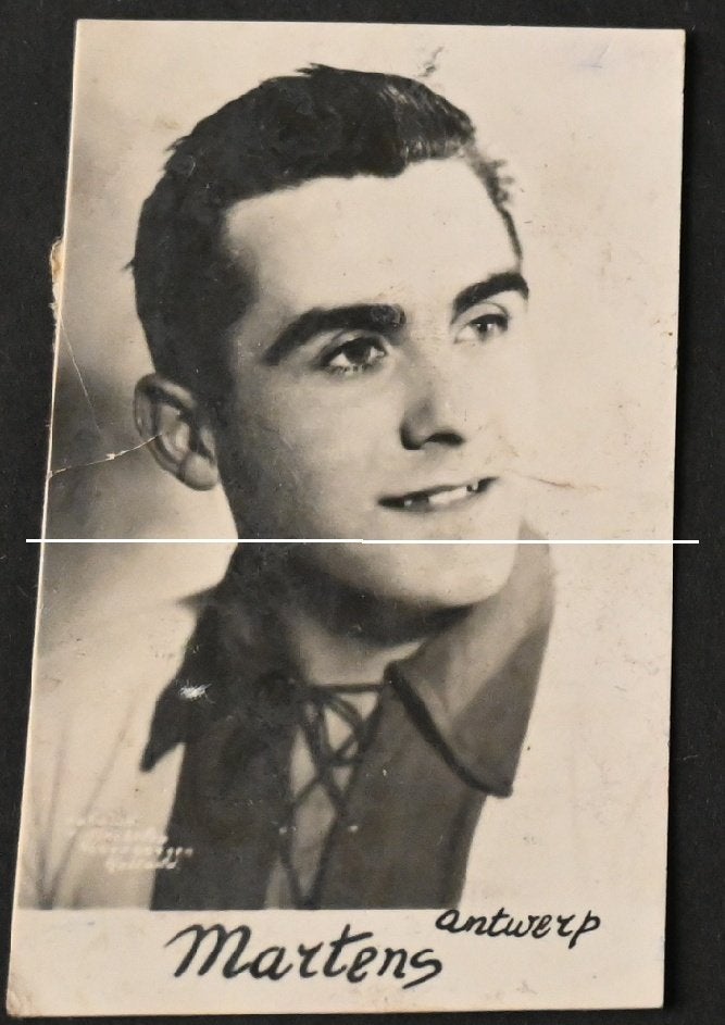 Antwerp / Spelersfoto ' 40 / Theo (?) Mertens, Verzenden, Gebruikt, Poster, Plaatje of Sticker