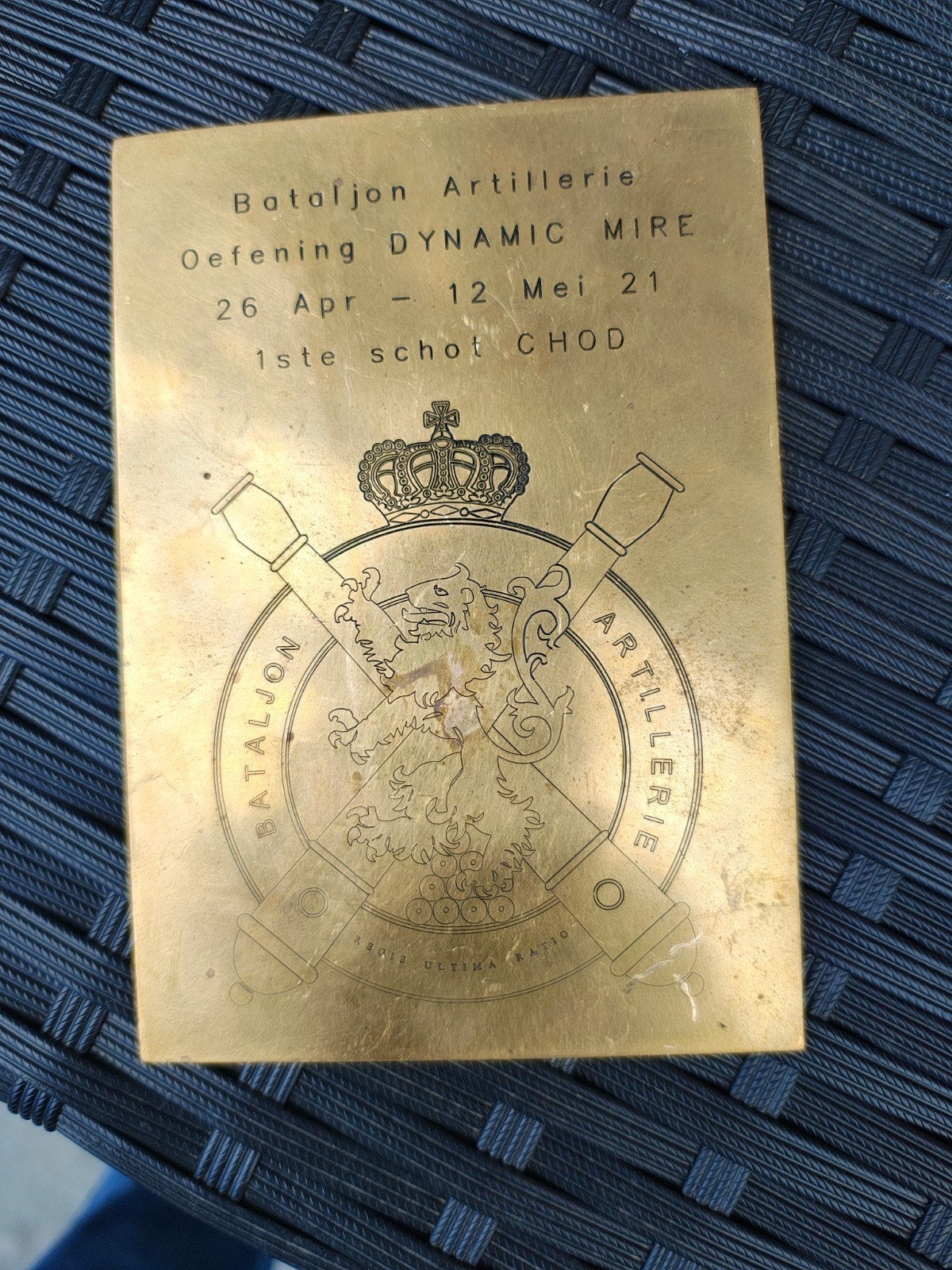 Plaque en laiton, Enlèvement ou Envoi
