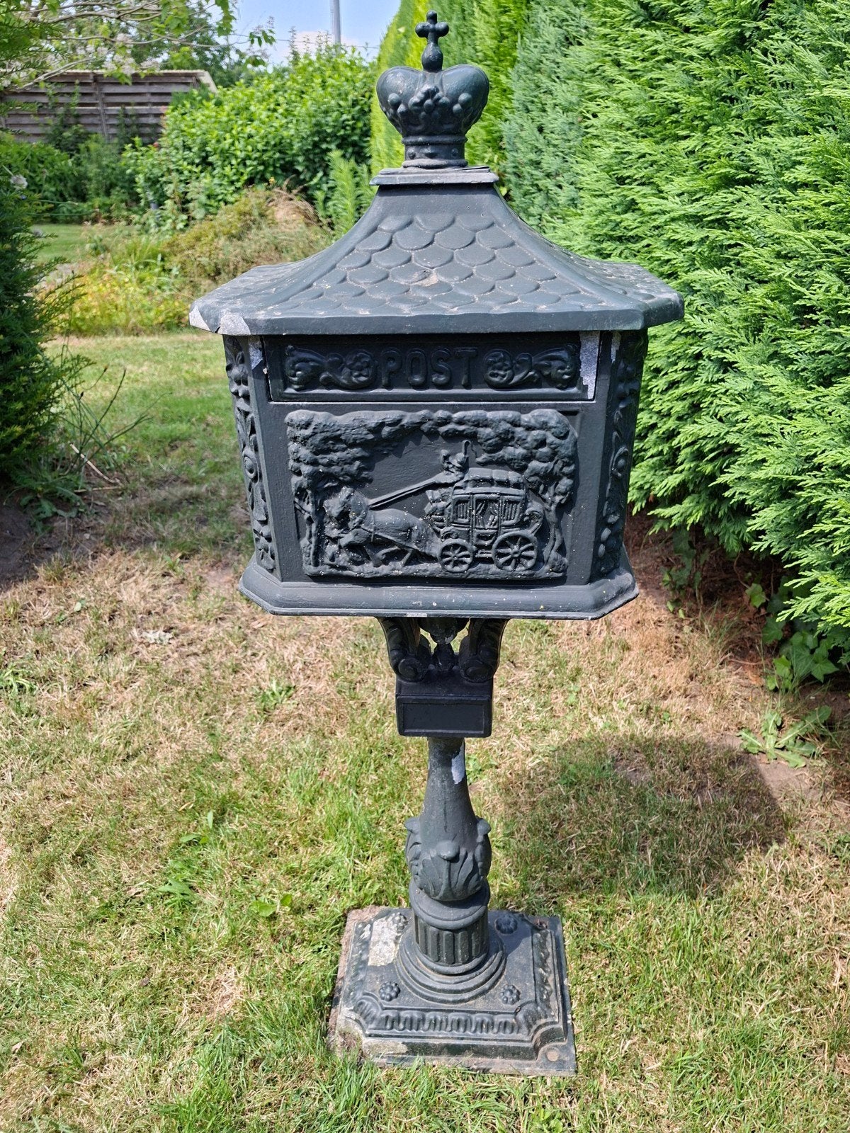 Retro brievenbus, Ophalen, Aluminium