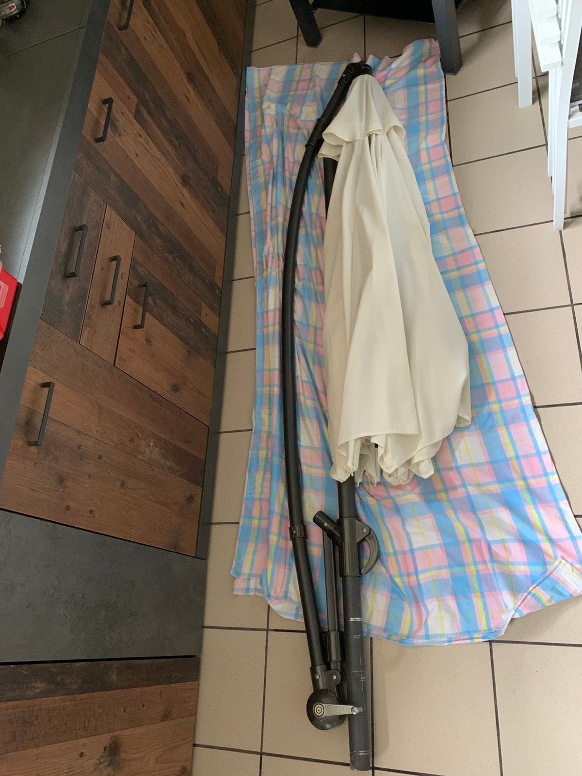 Grote Zweef parasol, Ophalen, Zo goed als nieuw