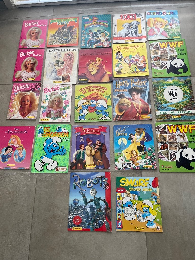 21 vintage albums Panini, Verzamelen, Verzenden, Gebruikt, Dier en Natuur