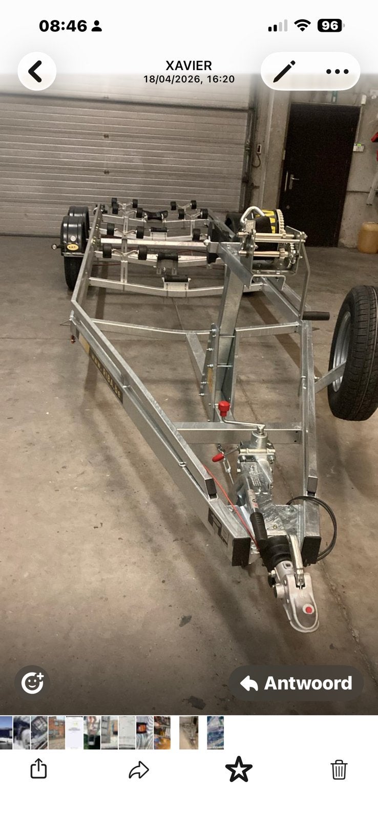 Nieuwe boottrailer tot 3t, voor boot tot 8,5 m, Watersport en Boten, Boottrailers, Ophalen, 6 tot 9 meter, Nieuw, 3000 kg of meer