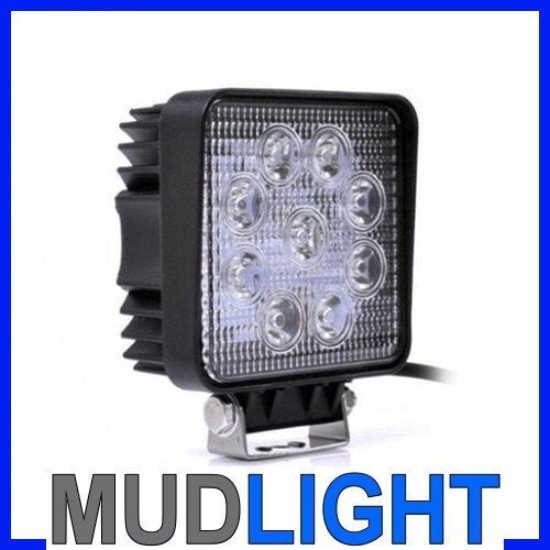 27 watt 27w led werklamp, 12v 24v vierkant of rond, Verzenden, Nieuw