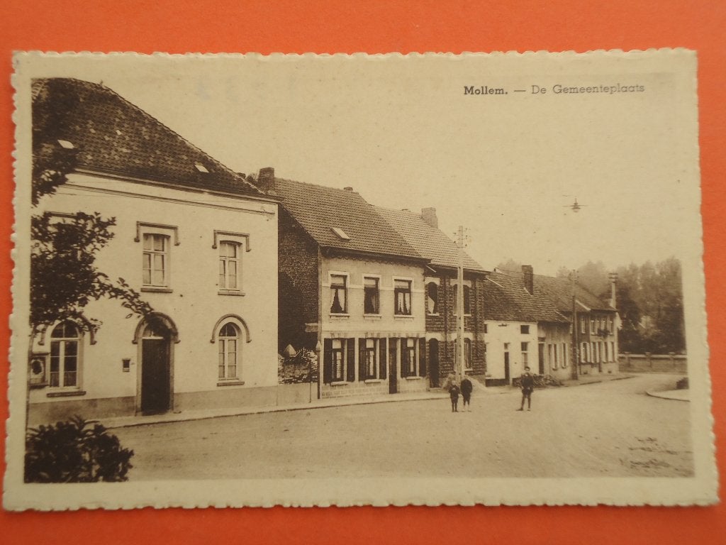 Asse - Mollem Gemeenteplaats, Ophalen of Verzenden, 1920 tot 1940, Gelopen, Vlaams-Brabant