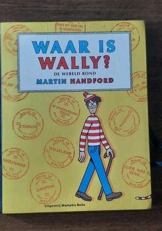 Martin Handford - Waar is Wally? de wereld rond boek kind, Boeken, Ophalen of Verzenden, Gelezen, Martin Handford