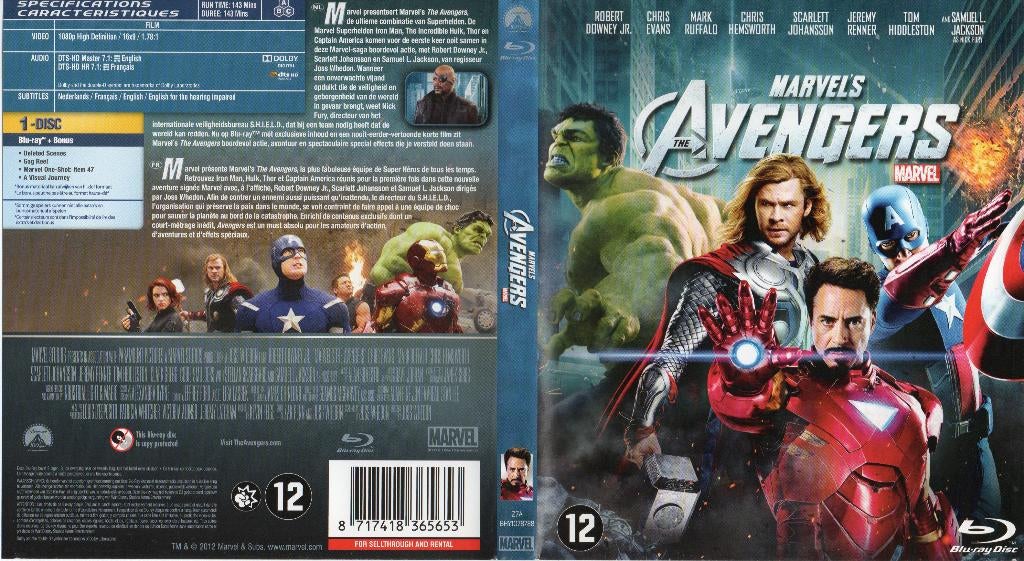 the avengers (blu-ray) nieuw, Cd's en Dvd's, Blu-ray, Ophalen of Verzenden, Zo goed als nieuw, Science Fiction en Fantasy