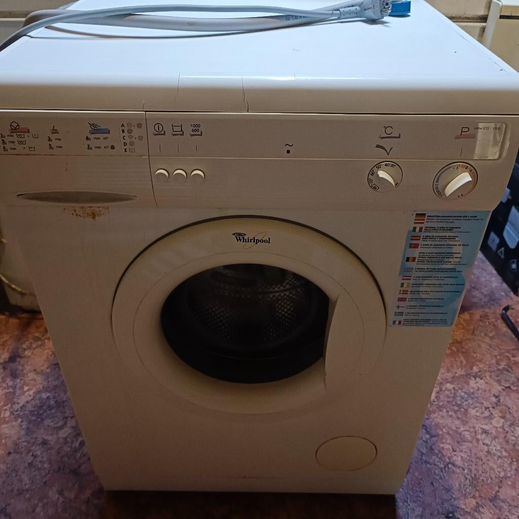 Lave Linge Whirlpool à réparer, Ophalen, 6 tot 8 kg, Gebruikt, Minder dan 85 cm