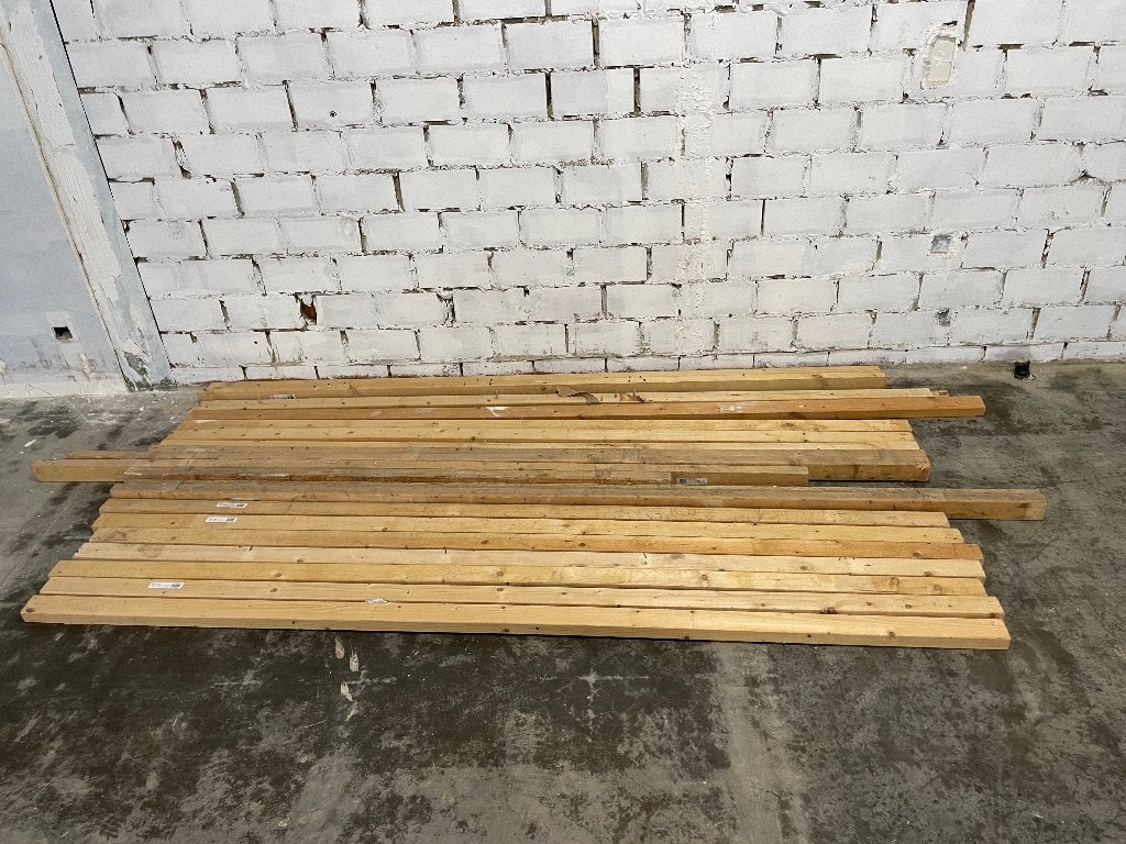 19x Lat plank Bouwhout vuren geschaafd 18x44mm 300cm, Doe-het-zelf en Bouw, Hout en Planken, Ophalen, Gebruikt, Minder dan 25 mm