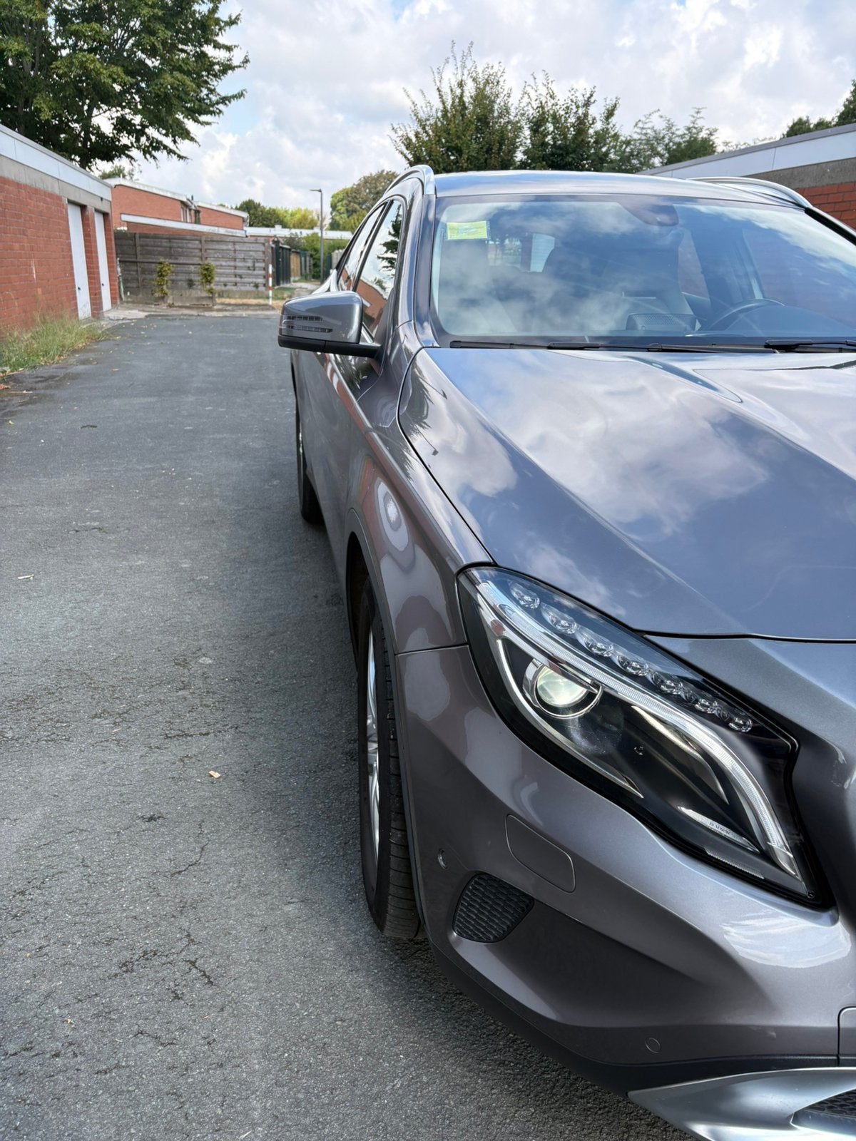 Mercedes GLA 180 bj 2015, Autos, Cuir, Argent ou Gris, Euro 6, 5 portes