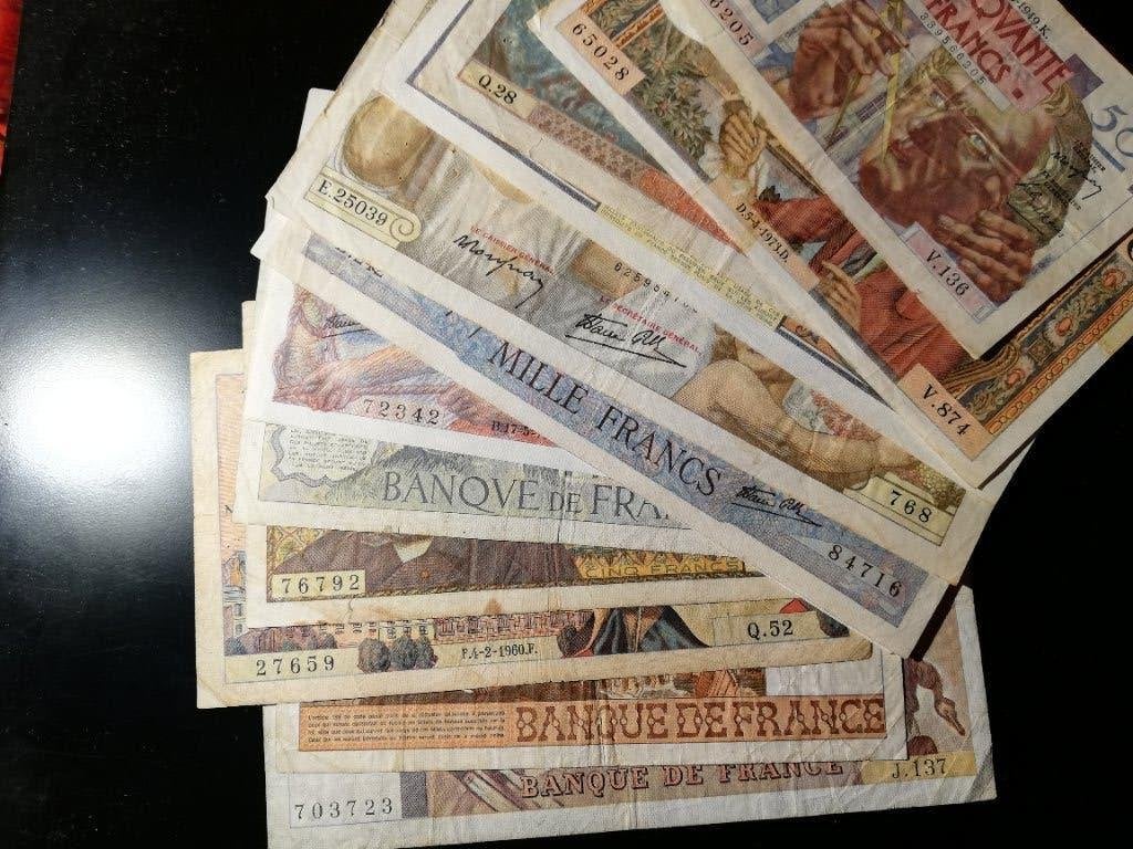 Collection de billets très anciens de France, Envoi, France