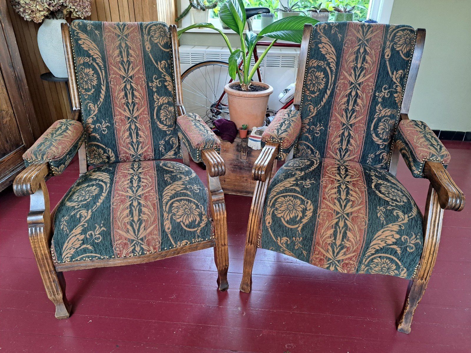 2 antieke fauteuilles, Antiquités & Art, Enlèvement