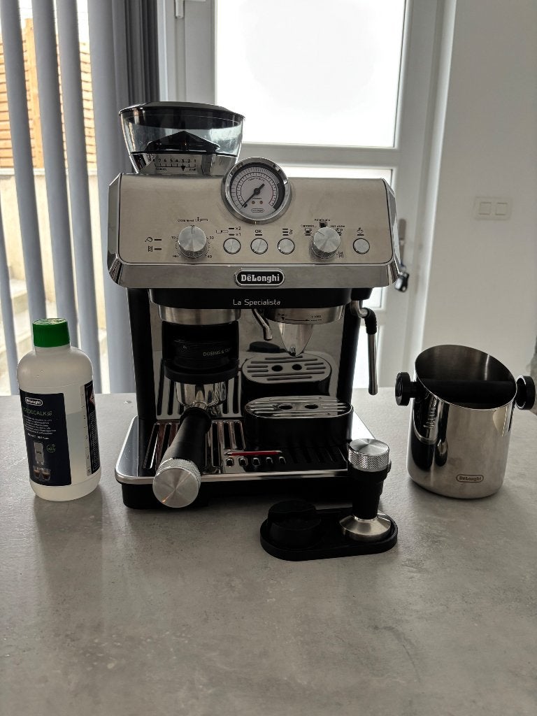 Machine à café - Delonghi la spécialista, Machine à espresso, Réservoir d'eau amovible, Café en grains, 2 à 4 tasses