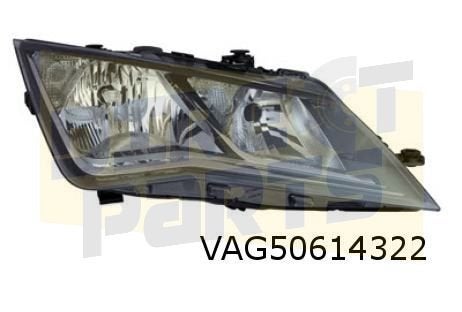 Seat Leon (11/12-1/17) koplamp Rechts (halogeen) OES! 5F1941, Auto-onderdelen, -, Verzenden, -, Nieuw