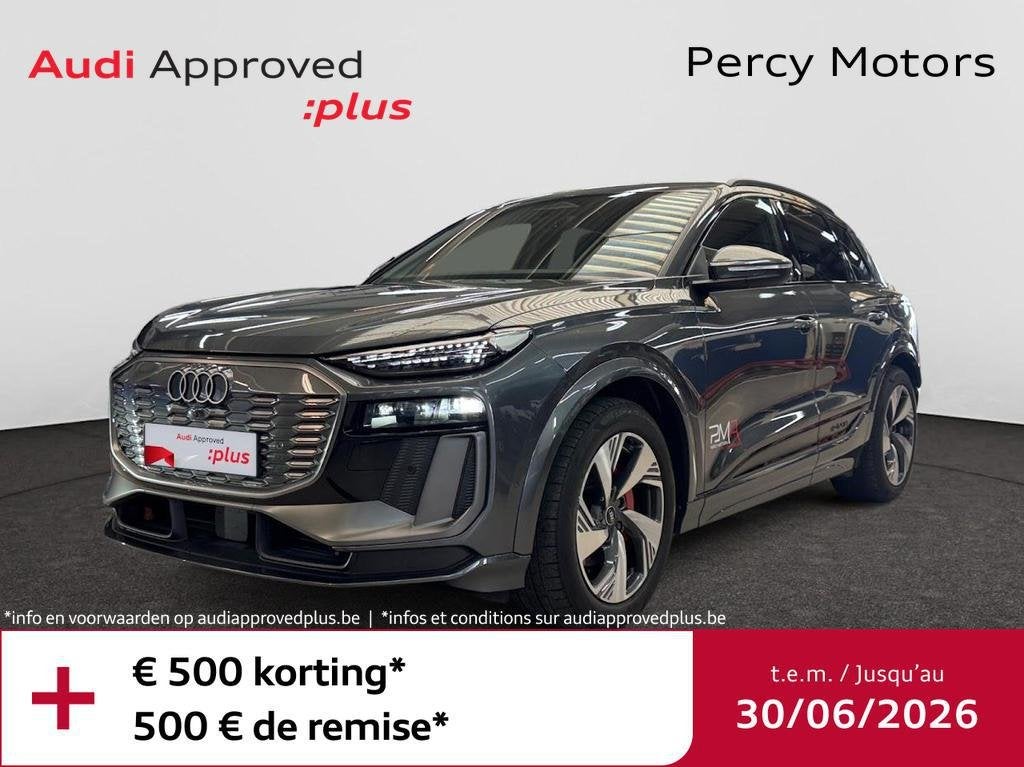 Audi Q6 e-tron Q6 e-Tron 100 kWh 55 Quattro Advanced, Auto's, Audi, Automaat, Elektrisch, SUV of Terreinwagen, Zilver of Grijs