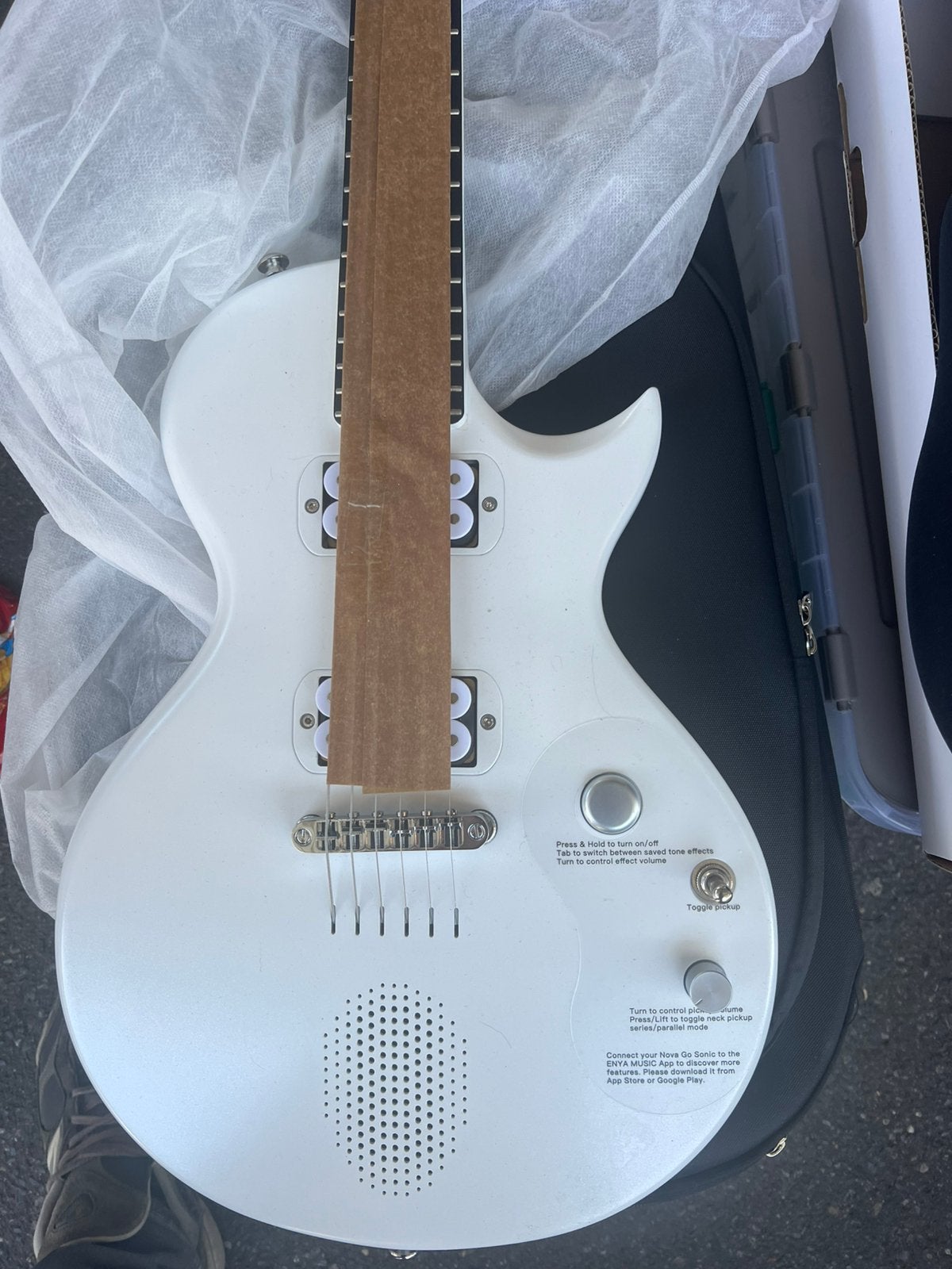 Te koop: mooie Enya Music Nova Go Sonic elektrische gitaar, Musique & Instruments, Instruments à corde | Guitares | Électriques