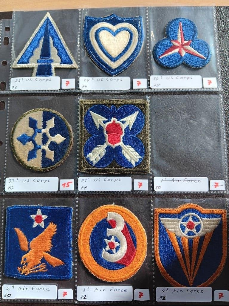 us ww2 patches, Ophalen of Verzenden