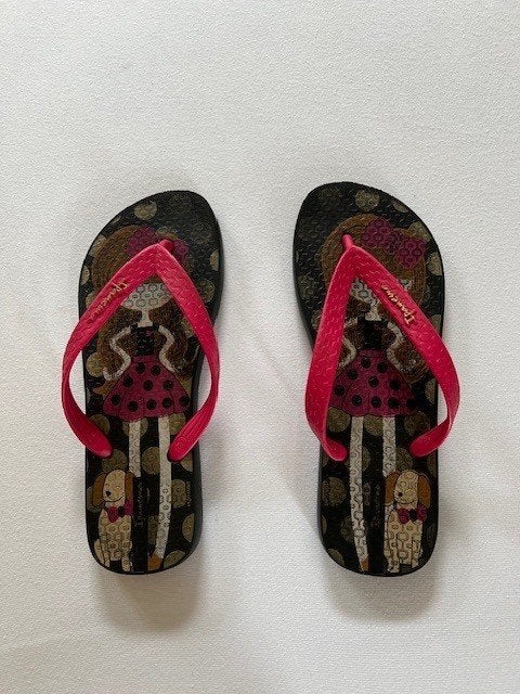 Ipanema teenslippers met leuke print, Overige kleuren, Zo goed als nieuw, Ipanema, Ophalen
