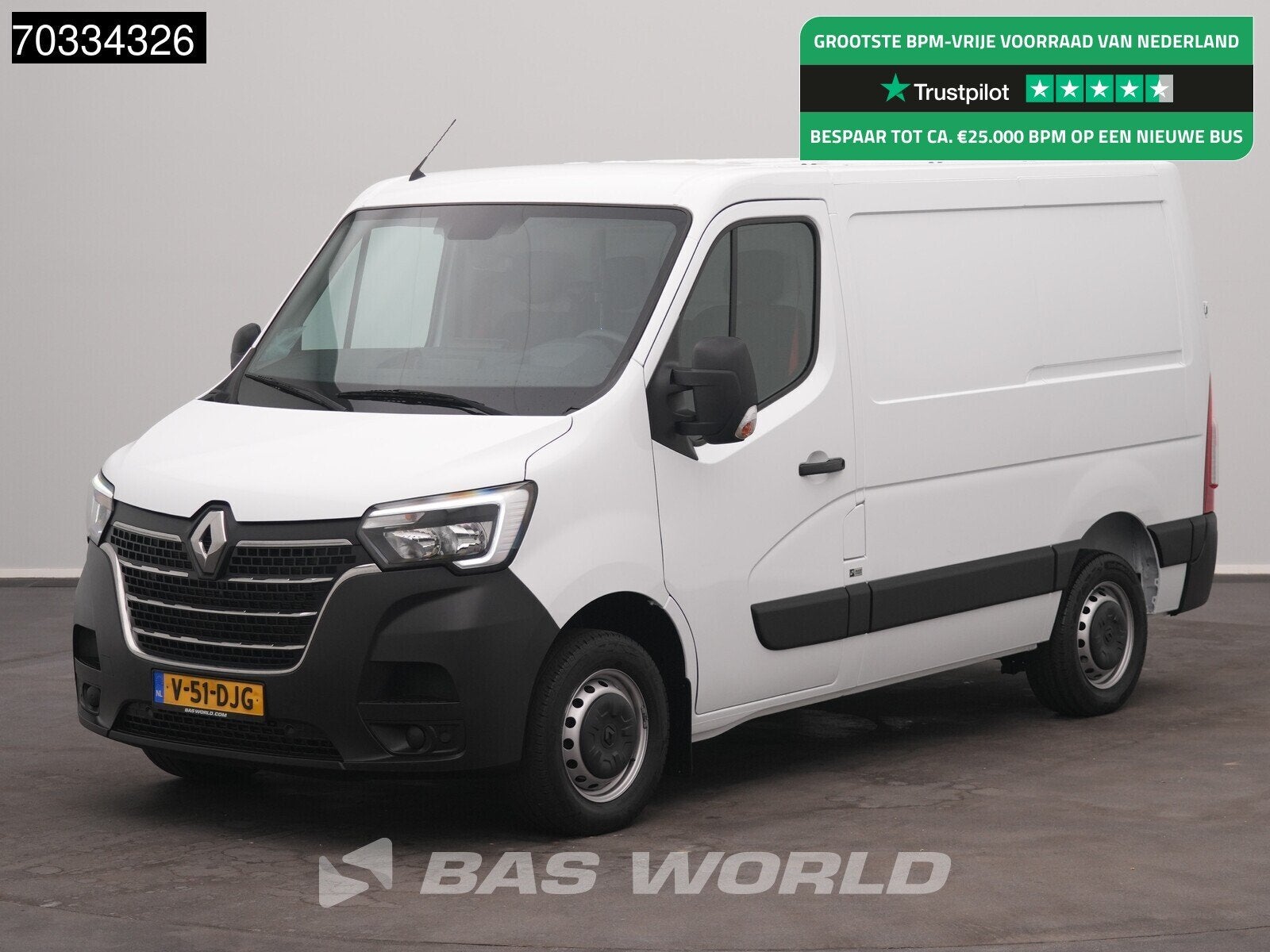 Renault Master 135PK L1H1 LED Airco Cruise Parkeersensoren E, Auto's, 135 pk, Stof, Gebruikt, Euro 6
