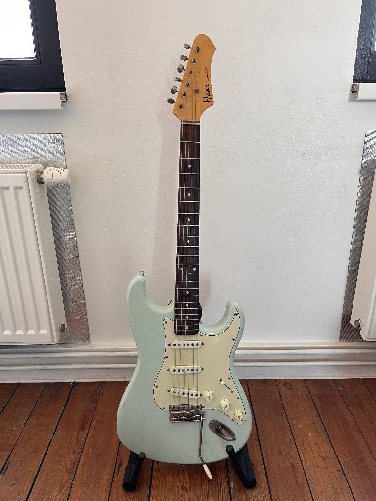 Haar Trad-S Sonic Blue Stratocaster, Enlèvement, Comme neuf, Guitare électrique
