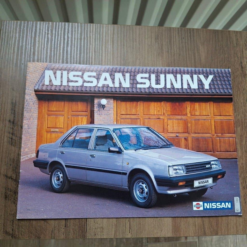 NISSAN SUNNY   2/85, Livres, Autos | Brochures & Magazines, Enlèvement ou Envoi, Neuf, Nissan