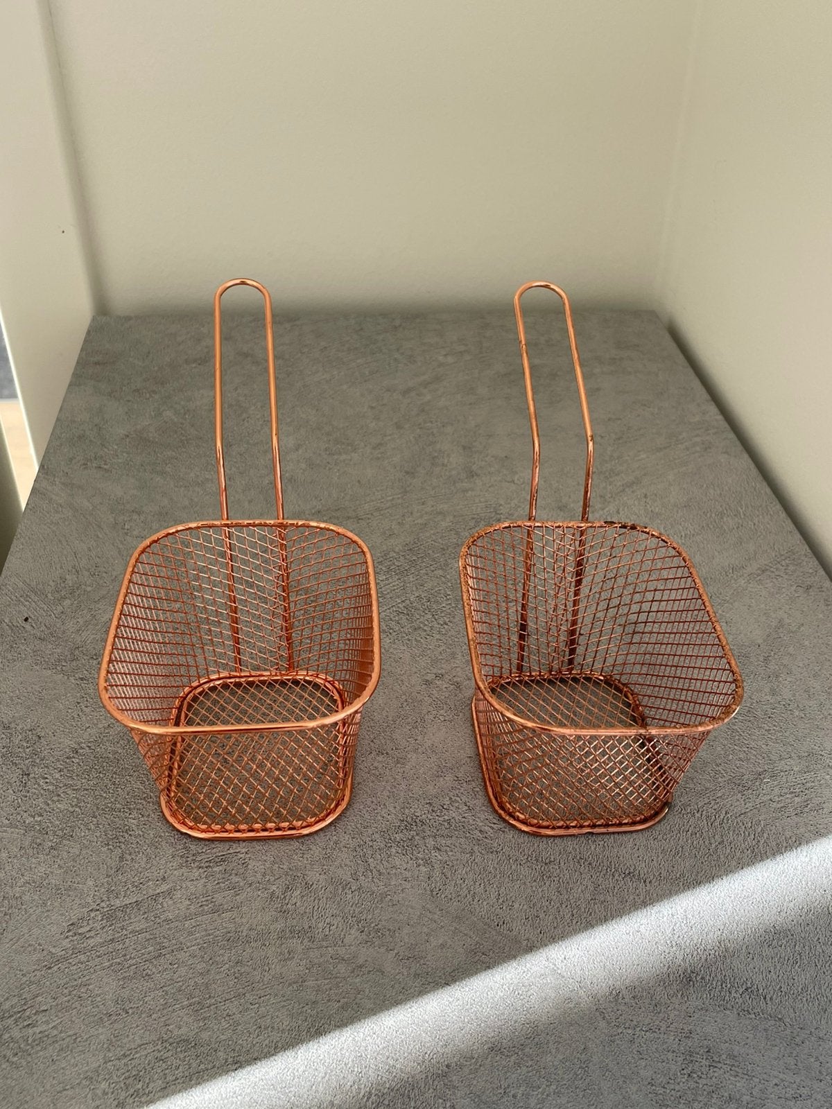 Frietmandjes, Huis en Inrichting, Keuken | Keukenbenodigdheden, Ophalen, Overige typen, Zo goed als nieuw, Roze