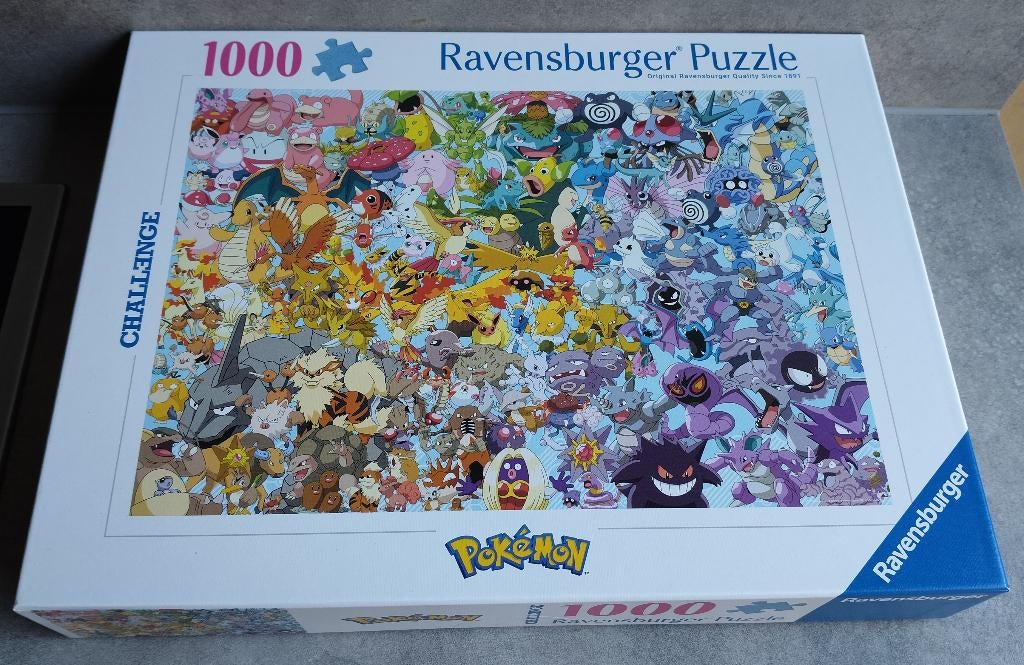 ravensburger challenge puzzel pokémon 1000 stukjes, Ophalen of Verzenden, 500 t/m 1500 stukjes, Nieuw, Legpuzzel
