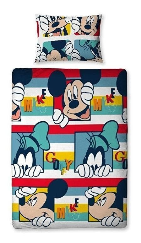 Mickey Mouse Dekbedovertrek Cartoon 135 x 200 - AANBIEDING, Neuf, Garçon, Enlèvement ou Envoi, Autres couleurs