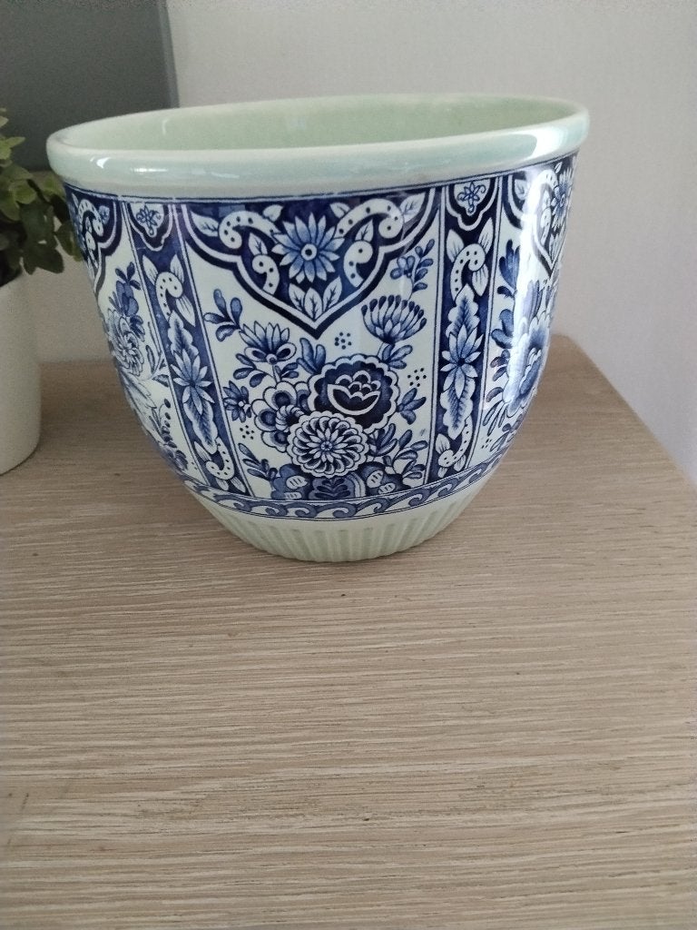 Vintage Jardiniere/ bloempot/cache-pot uit de jaren’60, Tuin en Terras, Ophalen of Verzenden, Zo goed als nieuw, Binnen