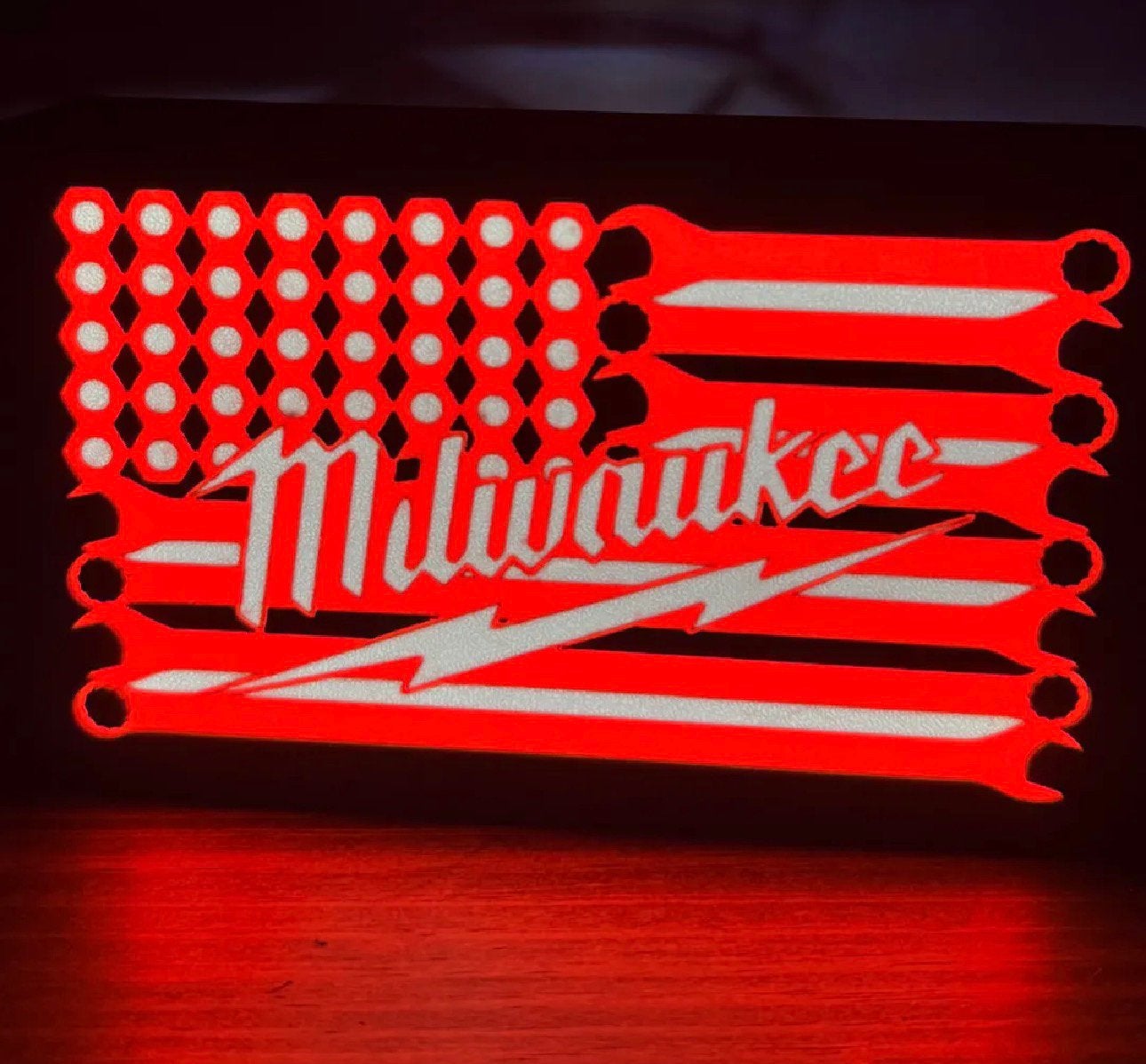 Milwaukee Ledbak Nieuw 25 x 15 cm, Verzenden, Nieuw, Reclamebord